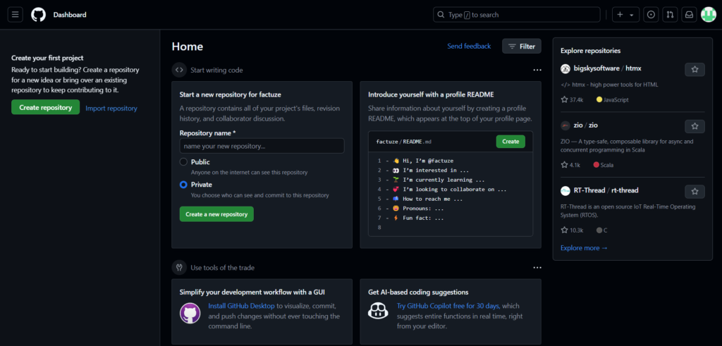 Getting Started with GitHub 7 Getting Started with GitHub
