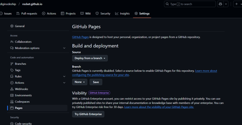 Creating GitHub Pages 5 Creating GitHub Pages