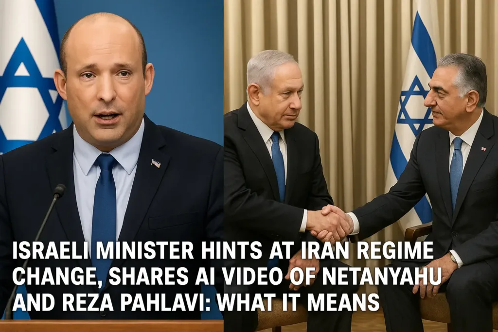 Israeli Minister Hints at Iran Regime Change, Shares AI Video of Netanyahu and Reza Pahlavi What It Means