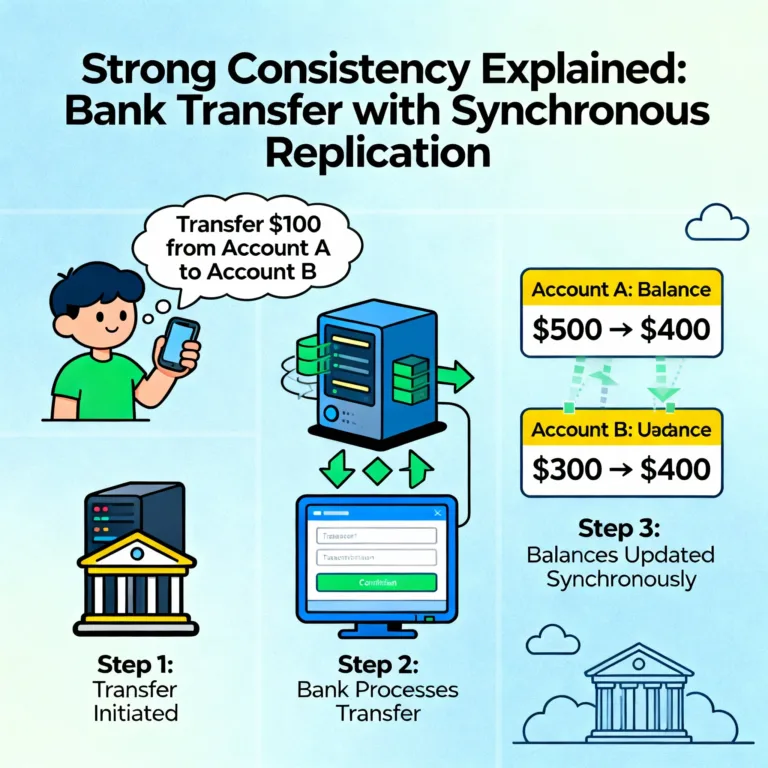 Consistency patterns in system design 3 Strong consistency model