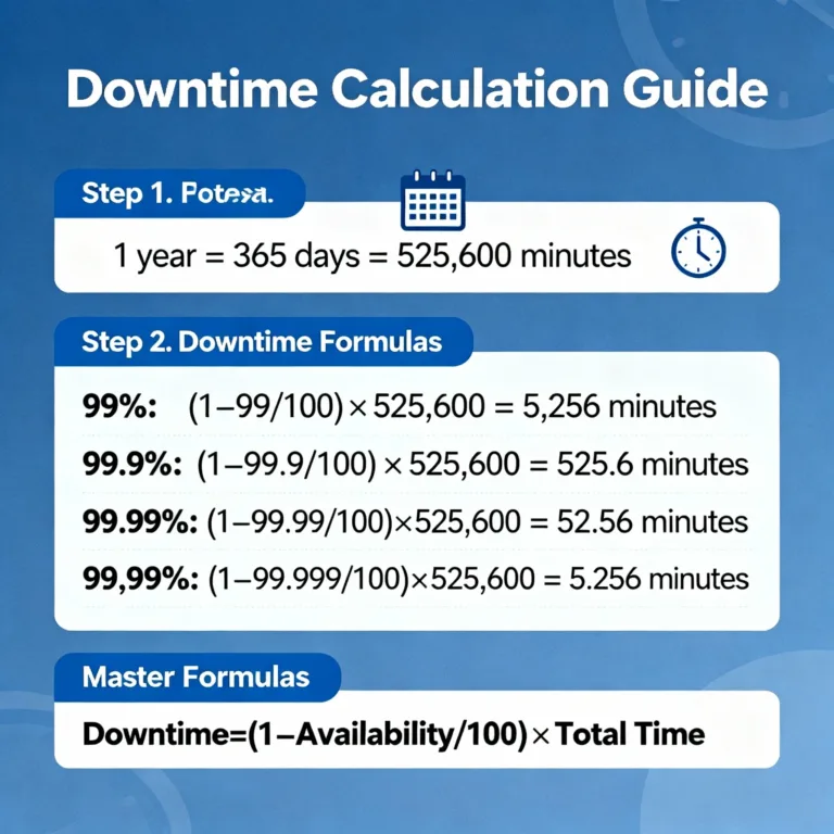 Availability Patterns in System Design 3 downtime calculate guide